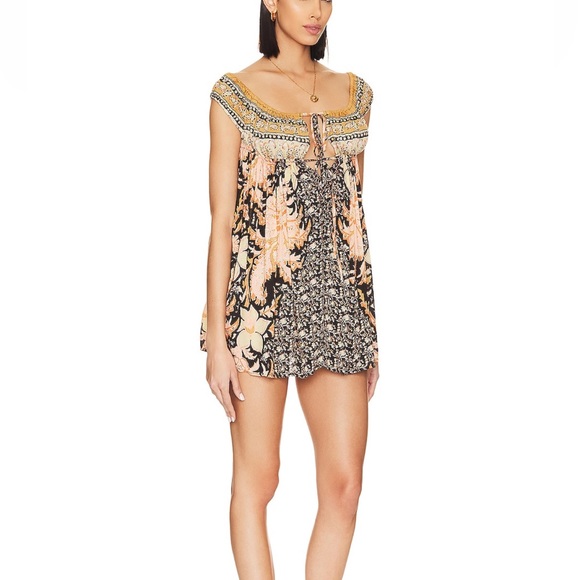 Free People Dresses & Skirts - Free People Intimately Bali Mariposa Slip Mini Dress Coverup Tunic Womens Size S